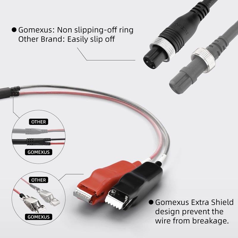GOMEXUS Power Cord for Daiwa Tanacom 1000 Seaborg 300J Shimano ForceMaster 2000 Electric Reels Power Cable 270cm 8.86 Feet - Image 4